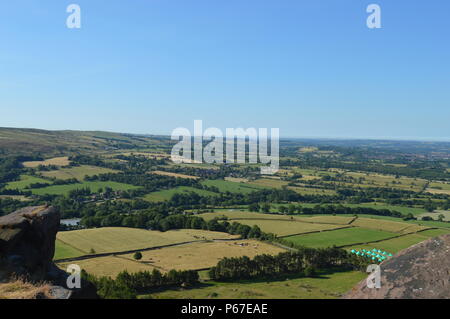 Blick von der Kakerlaken, Staffordshire Peak District Stockfoto