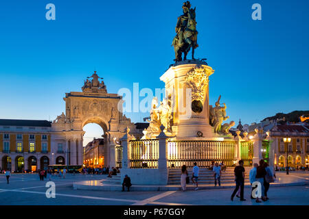 Praça Comércio, Lissabon, Portugal Stockfoto