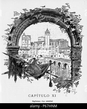1886, España, sus monumentos y sus Artes, su Naturaleza e Historia, Castilla La Nueva, Vol 2, Sigüenza, Pascó. Stockfoto