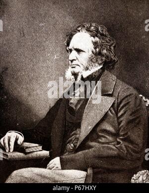 Earl of Derby (29. März 1799 - 23. Oktober 1869) englische Staatsmann; drei Mal Premierminister des Vereinigten Königreichs, und der dienstälteste Führer der Konservativen Partei. Stockfoto