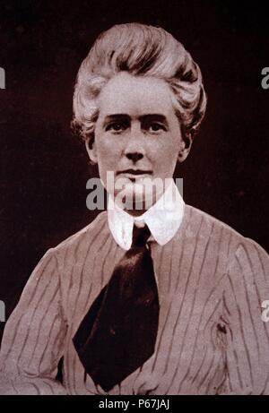 Edith Louisa Cavell (1865 - 12. Oktober 1915) Der britische Krankenschwester, die das Leben der Soldaten, die von beiden Seiten im zweiten Weltkrieg. Sie wurde zum Tode verurteilt. Trotz internationalen Drucks um Gnade; sie war von einem Deutschen Erschießungskommando erschossen. Stockfoto