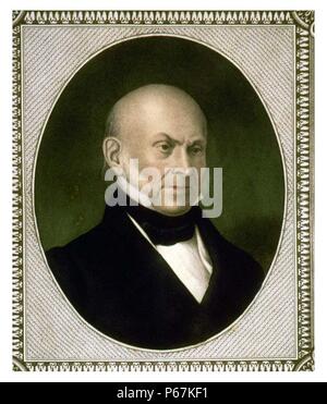 John Quincy Adams war ein US-amerikanischer Staatsmann, der als der sechste Präsident der Vereinigten Staaten von 1825 bis 1829 gedient. Er diente auch als Diplomat, Senator und Mitglied des Bundestages. Stockfoto