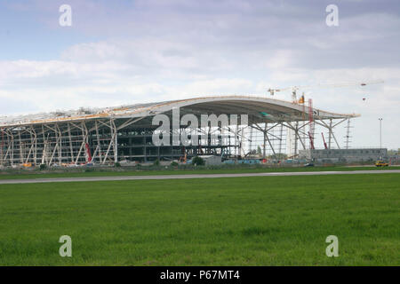 Bau des neuen Terminal 5, Flughafen Heathrow, London. Mai 2005. Architekt: Richard Rogers Stockfoto