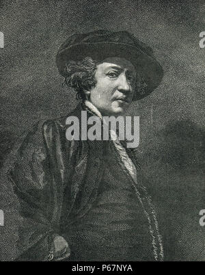 Sir Joshua Reynolds, englischer Maler, spezialisiert auf Porträts Stockfoto