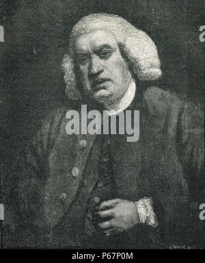 Dr. Samuel Johnson, 1709-1784, Dichter, Essayist, Moralist, Literaturkritiker, Biograph, Editor, lexikograph Stockfoto