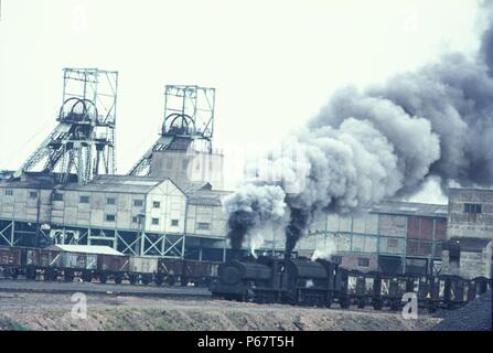 Polkemmet Zeche West Lanark mit ihren vintage Andrew Barclay 0-6-0 ST Nr. 885 von 1900 Pilotierung Sparmaßnahmen Typ 0-6-0 ST gebaut von Bagnalls von Staffo Stockfoto