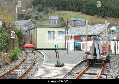 Die corris Railway gebaut wurde Schiefer aus Steinbruch zu Port zu bewegen, aber geschlossen, wenn der Schieferindustrie in Rückgang fiel. Die Linie wird nun von wiederhergestellt Stockfoto