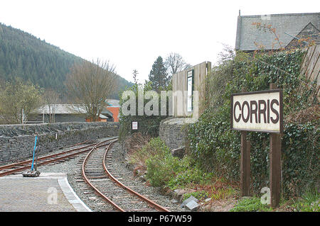 Die corris Railway gebaut wurde Schiefer aus Steinbruch zu Port zu bewegen, aber geschlossen, wenn der Schieferindustrie in Rückgang fiel. Die Linie wird nun von wiederhergestellt Stockfoto