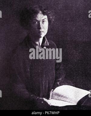 Alexandra Kollontai (März 1872 - März 9, 1952). Russischen kommunistischen revolutionären, zuerst als Mitglied der Menschewiki, dann ab 1914 als Bolschewik. 1923 Kollontai war sowjetischer Botschafter in Norwegen ernannt. Stockfoto