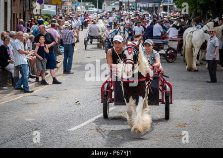 Appleby Horse Fair, Cumbria. Jährliche Zusammenkunft der Sinti und Roma und der Fahrenden in der Nähe von Appleby-in-Westmorland Stockfoto