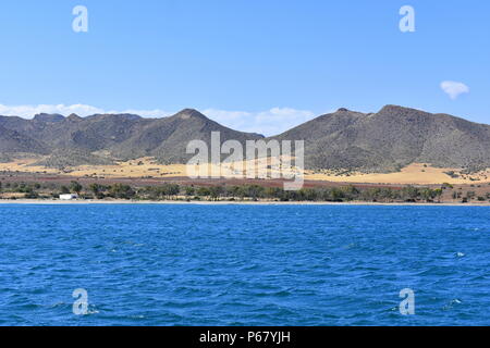 Los Genoves Bay, Cabo de Gata, Almeria, Spanien Stockfoto