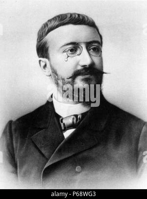 Alfred Binet (8. Juli 1857 - 18. Oktober 1911) war ein französischer Psychologe, der die erste praktische Intelligenz Test erfunden, der binet-simon Scale Stockfoto