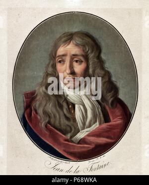 Jean De La Fontaine 1621-1695 französischer Autor. gemalt von Garneray 1762-1817 Stockfoto