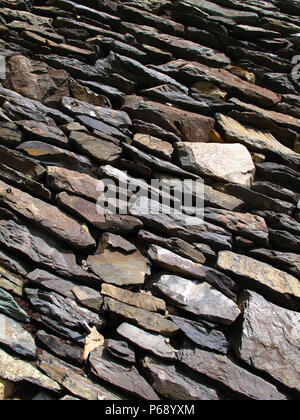 Westmorland schiefer Trockenmauern walling Stockfoto