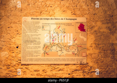Die Zehntscheune in Provins, Frankreich Stockfoto