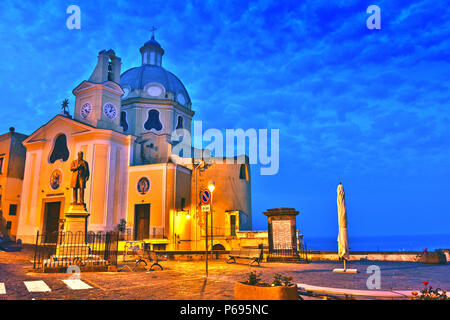 Architektur der Insel Procida, eine Gemeinde mit der Metropole Neapel, Kampanien, Italien. Stockfoto