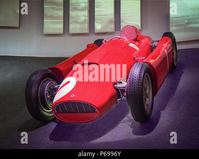 MARANELLO, ITALIEN - Juli 21, 2017: 1955 Ferrari D50 im Ferrari Museum. Stockfoto