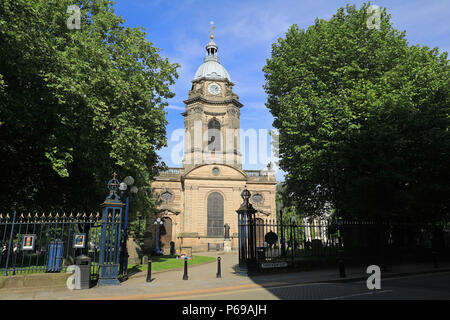 St. Philip's Kathedrale, auf Colmore Row, in Birmingham, in den West Midlands, Großbritannien Stockfoto