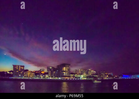 Darwin Night Sky, Northern Territory, Australien Stockfoto