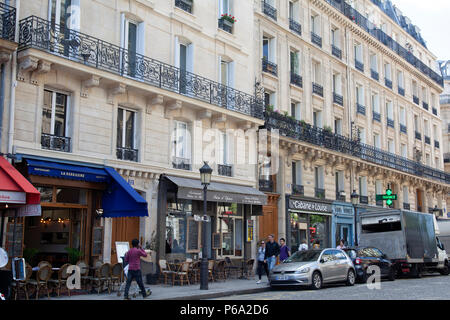 Rue Jean Du Bellay auf der Ile Saint-Louis in Paris, Frankreich Stockfoto