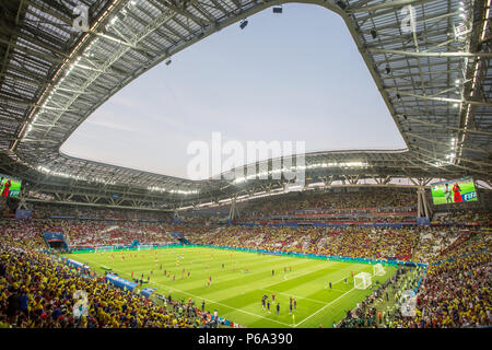 Kolumbien Niederlagen Polen bei der WM in Russland 2018 in Kasan Arena am 25. Juni 2018. Stockfoto