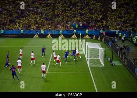 Kolumbien Niederlagen Polen bei der WM in Russland 2018 in Kasan Arena am 25. Juni 2018. Stockfoto