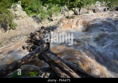 Frühjahr Hochwasser Rennen auf dem Potomac River an Mather Schlucht, Potomac, MD #1 Stockfoto