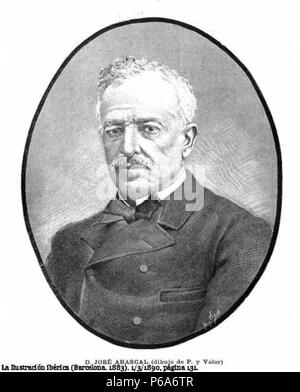 1890 - José-Abascal-y-Carredano-La - ilustración - ibérica. Stockfoto