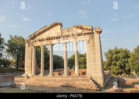 Die Ruinen der antiken griechischen Architektur in Apollonia (Albanien) Stockfoto