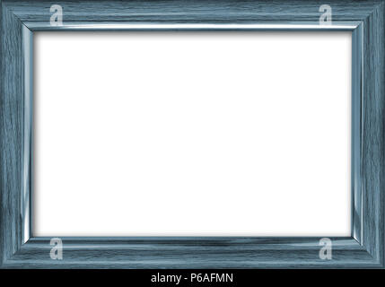 Leeren Bilderrahmen mit einem freien Platz innerhalb, isoliert auf Weiss. Stockfoto