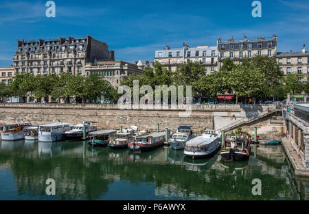 Frankreich, Paris, Place de la Bastille, Arsenal Hafen Stockfoto