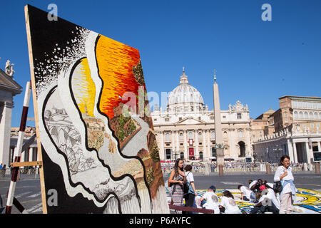 Rom, Italien. 29 Juni, 2018. Anlässlich des Festes der heiligen Peter und Paul, Gönner von Rom, liefert die traditionelle Veranstaltung, die von der Pro Loco von Rom organisiert entlang der Via della Conciliazione und in Piazza Pio XII. Credit: Matteo Nardone/Pacific Press/Alamy leben Nachrichten Stockfoto