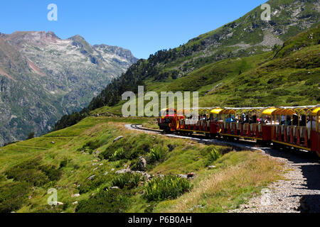 Frankreich, Languedoc-Roussillon, Pyrenees Atlantiques Nouvelle (64), Bearn, Ossau Tal (Gemeinde Eaux-bonnes), Artouste Bahn Stockfoto