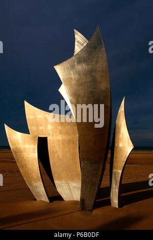 Frankreich, Normandie, Calvados (14), Bessin, Saint Laurent sur Mer, Omaha Beach Stockfoto