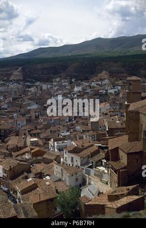 Spanien. La Rioja. Arnedo. Übersicht. Stockfoto