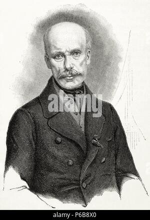 Erzherzog Johann von Österreich (1782 - 1859) Mitglied der Habsburger Dynastie, ein österreichischer Feldmarschall und Kaiserlichen Regenten. Gravur. Stockfoto