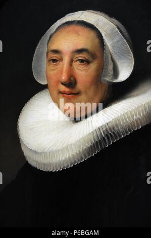 Rembrandt Harmenszoon van Rijn (1606-1669). Niederländische Maler. Portrait von haesje Jacobsdr van Cleyburg, 1634. Rijksmuseum. Amsterdam. Holland. Stockfoto