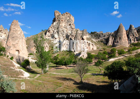 Türkei, Zentralanatolien, Kappadozien, der Provinz Nevsehir Uchisar, Rock Formation Stockfoto