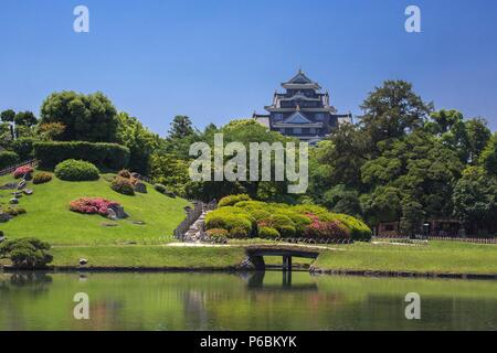 Japan, Stadt Okayama Korakuen Garten Okayama Castle Stockfoto