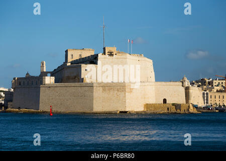 Fort St. Angelo/Fort St. Angelo ist ein geschützten fort in Portomaso, Malta, in der Mitte des Grand Harbour. Insel Malta. (91) Stockfoto