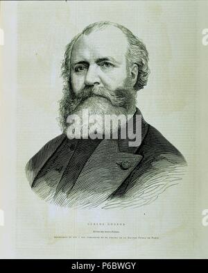 GOUNOD, Charles. COMPOSITOR FRANCES. 1818-1893. GRABADO DE LA REVISTA "LA ACADEMIA". Stockfoto