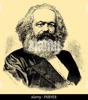 Karl Marx (1818-1883), Stockfoto