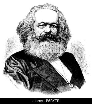 Karl Marx (1818-1883), Stockfoto