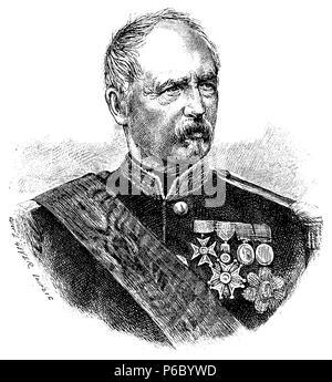 Marie Edme Patrice Maurice, Graf von Mac-Mahon, seit 1859 Herzog von Magenta (13. Juni 1808 auf Schloss Sully † 17. Oktober geboren, 1893 im Château de la Wald am Montcresson), französischer Militär und Staatsmann, Marschall von Frankreich und der zweite Präsident der Dritten Republik, Stockfoto