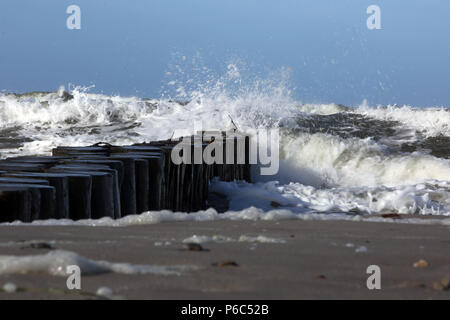 Wustrow, Deutschland - Schwelle auf der Ostsee Stockfoto