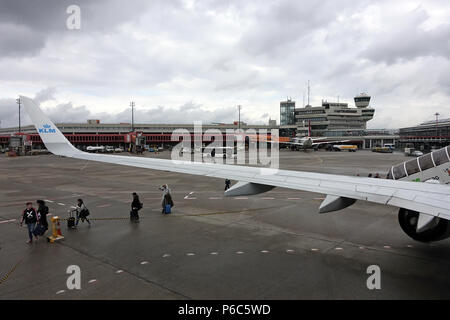 Berlin, Deutschland - Ausblick auf den Berliner Flughafen Tegel Stockfoto