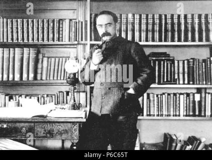 RUDYARD Kipling (1865-1936) englischer Schriftsteller, Dichter und Journalist; über 1895 Stockfoto
