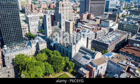 Basilika Notre-Dame, die Altstadt von Montreal oder vieux-montréal), Kanada Stockfoto