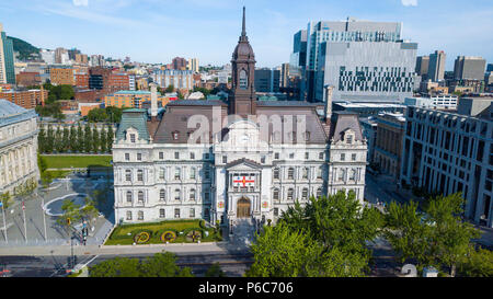 Montreal City Hall, Hôtel de Ville de Montreal, Montreal, Quebec, Kanada Stockfoto
