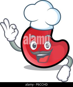 Koch candy Mond Charakter Cartoon Stock Vektor